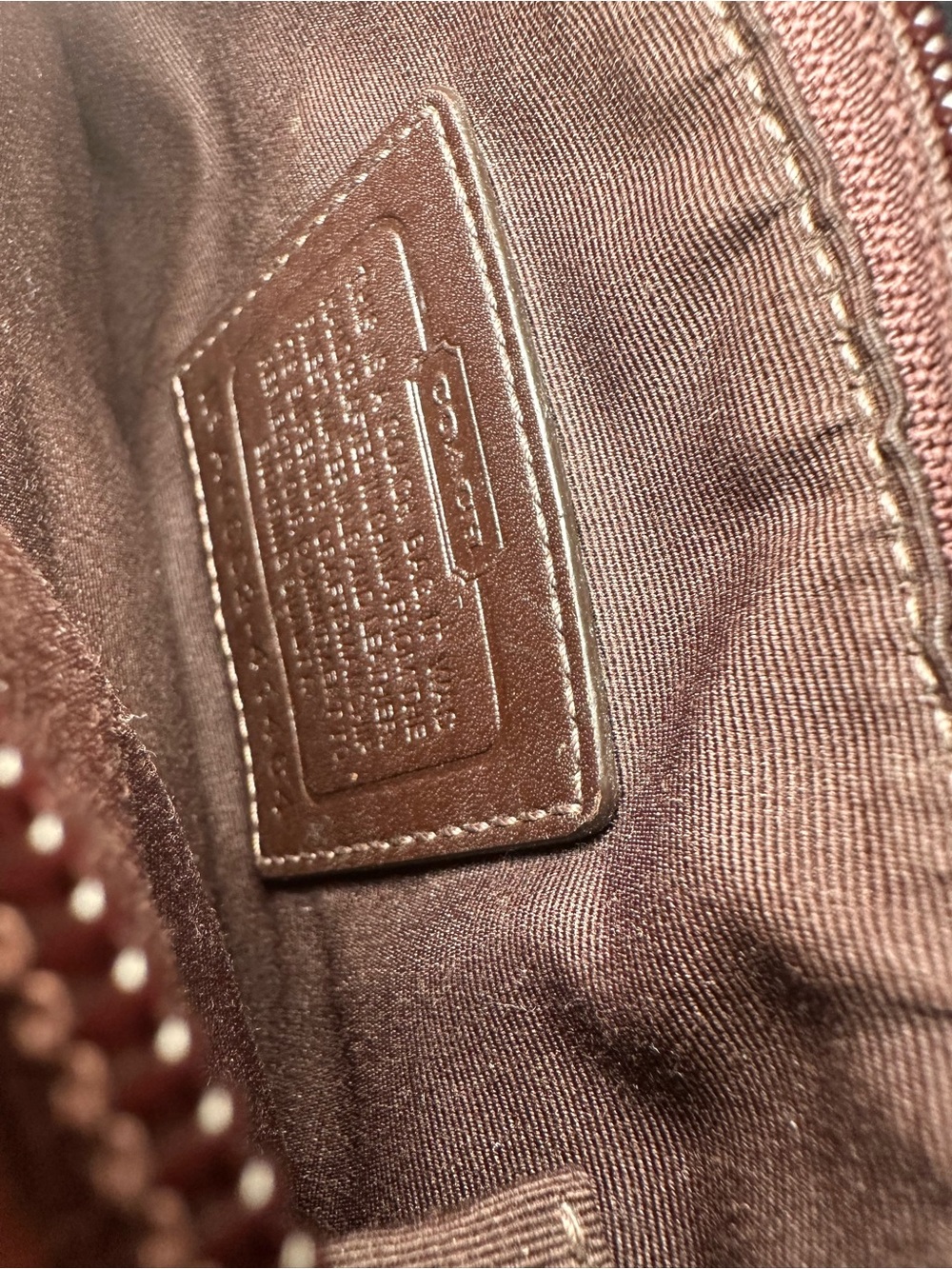 vintage Coach signature C canvas crossbody bag - Picture 5 of 6